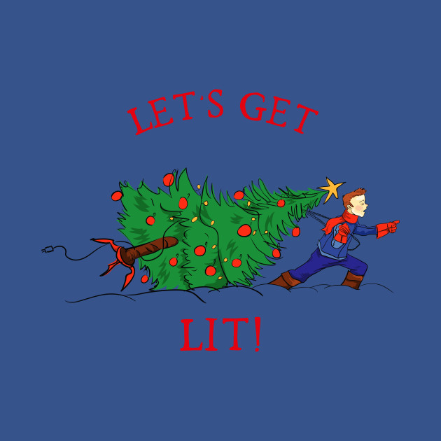 Disover Let’s get Lit Christmas! - Lets Get Lit Christmas - T-Shirt