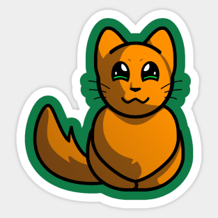 Firestar Warriors Headshot Sticker for Cat Lovers & Warrior Cats