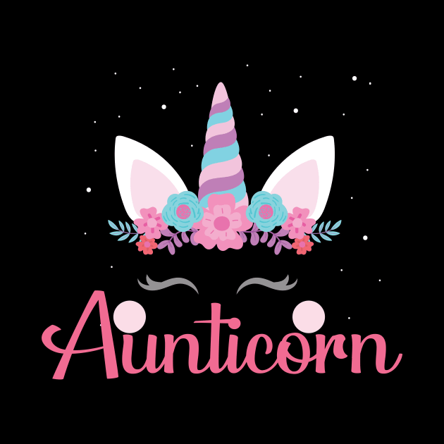 Aunticorn Shirt, Funny Aunt Unicorn T-Shirt, Gift For Aunts, Unicorn aunt, Shirt For Aunt, Gift For Aunts by wiixyou