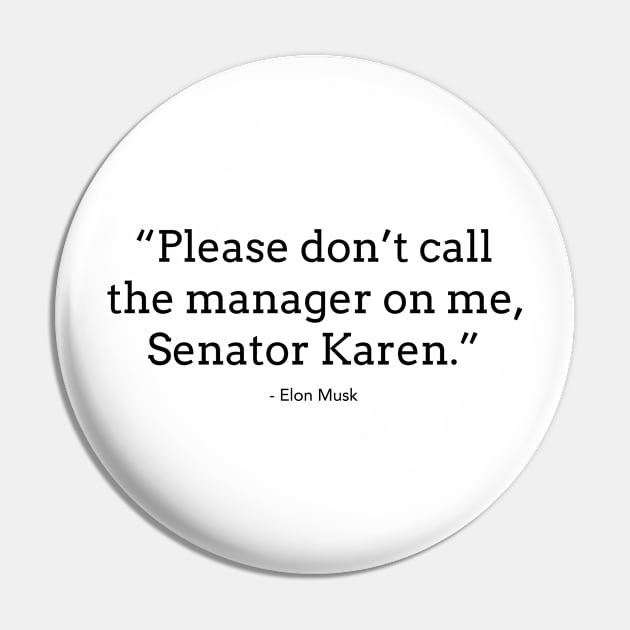 Senator Karen Pin by hamiltonarts