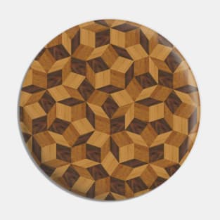 Wood marquetry Pin