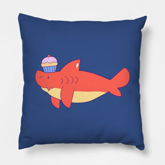 Cupcake Shark Pillow by saradaboru