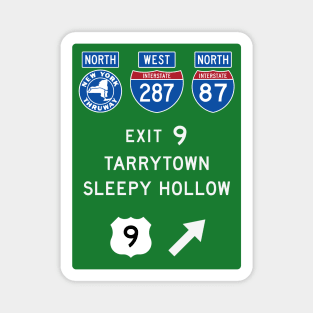 New York Thruway Northbound Exit 9: Tarrytown Sleepy Hollow US 9 Magnet