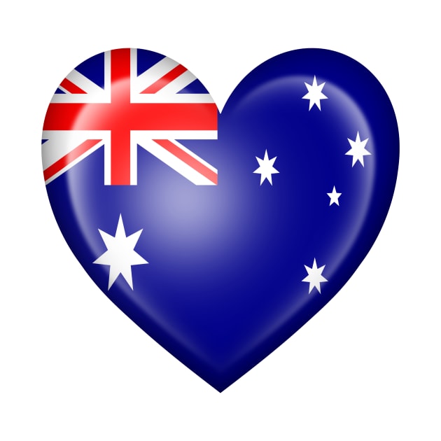 Australian Heart Flag by jeffbartels