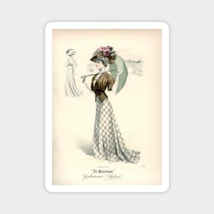 Edwardian Fashion Plate Magnet