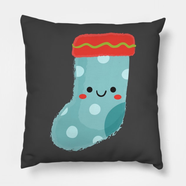 Christmas Socks Pillow by LaarniGallery