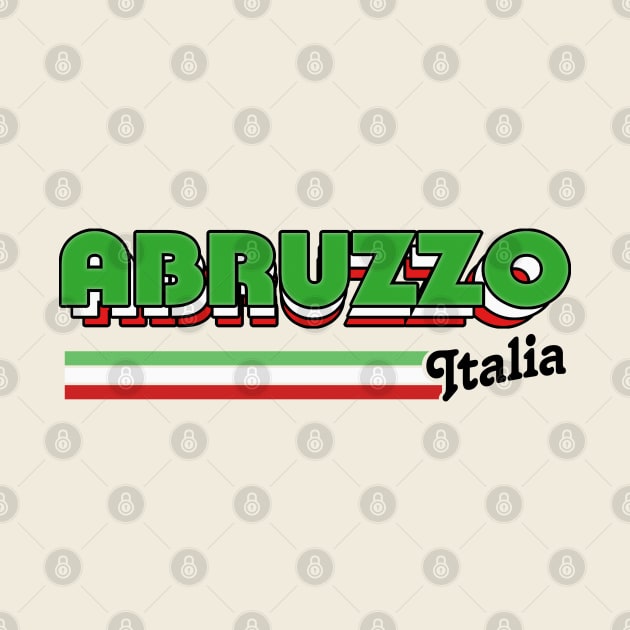 Abruzzo // Italia Typography Region Design by DankFutura