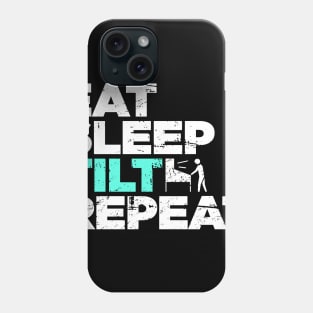 Eat, Sleep, Tilt, Repeat | Funny Arcade Pinball Phone Case