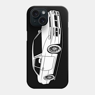 Jdm silvia white print 1 Phone Case