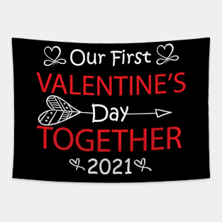 Our First Valentine's Day Together Tapestry