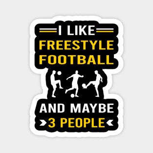 3 People Freestyle Football Magnet