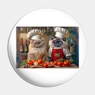 Two Cats in the Kitchen Pin