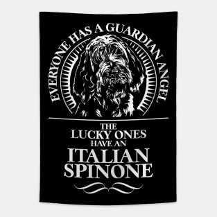 Italian Spinone Guardian Angel dog sayings Tapestry