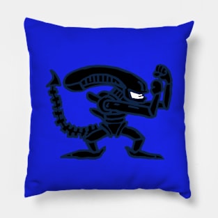 the fighting alien Pillow