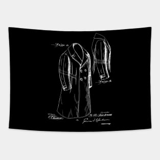 Coat Vintage Patent Hand Drawing Tapestry