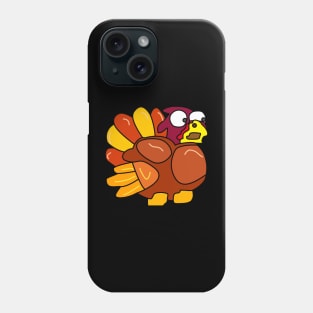 Chicken Turkey (eyes looking down right and facing the right side) - Thanksgiving Phone Case