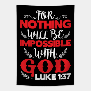 Luke 1:37 Tapestry