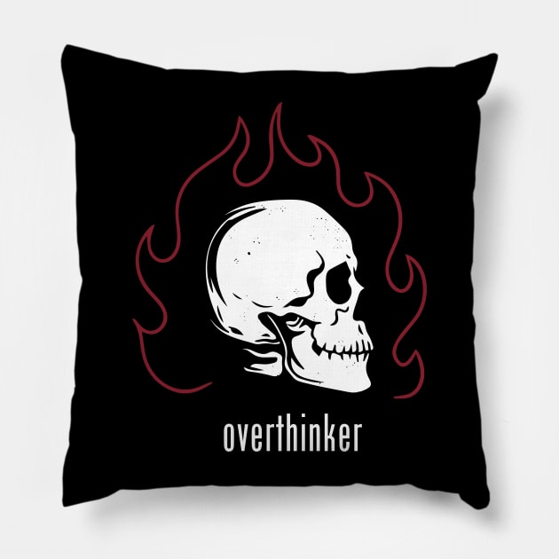 Overthinker Pillow by Bruno Pires