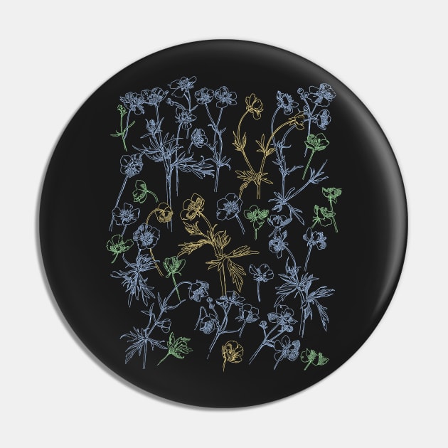 Wildflower Collection | Floral Flowers Plants Botany Pin by encycloart