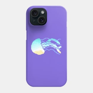 Modern Pixel Sea Jellyfish Phone Case