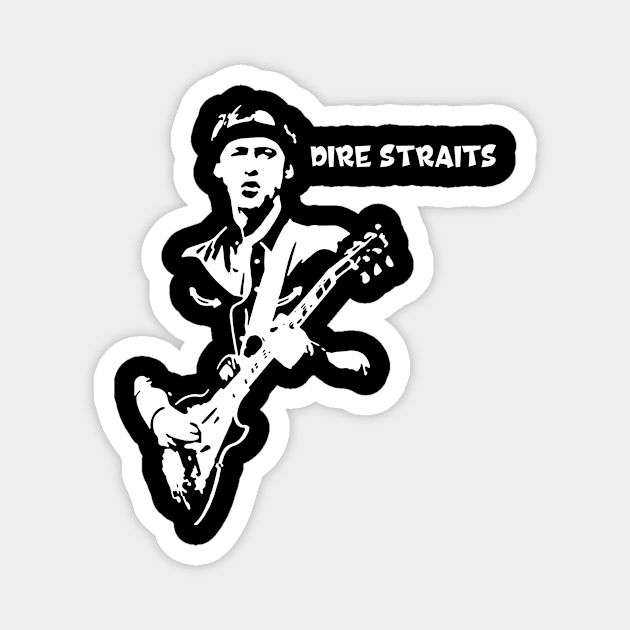 Mark Knopfler Dire Straits Vintage Magnet by BanyakMau