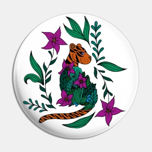 Botanical Tiger Pin