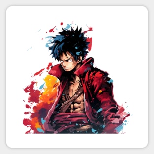 This is Luffy in gear 4 (Snakeman) Sticker for Sale by Gliphel