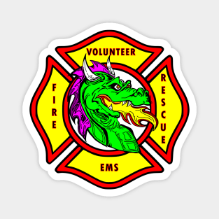 Firefighter Dragon Volunteer Magnet