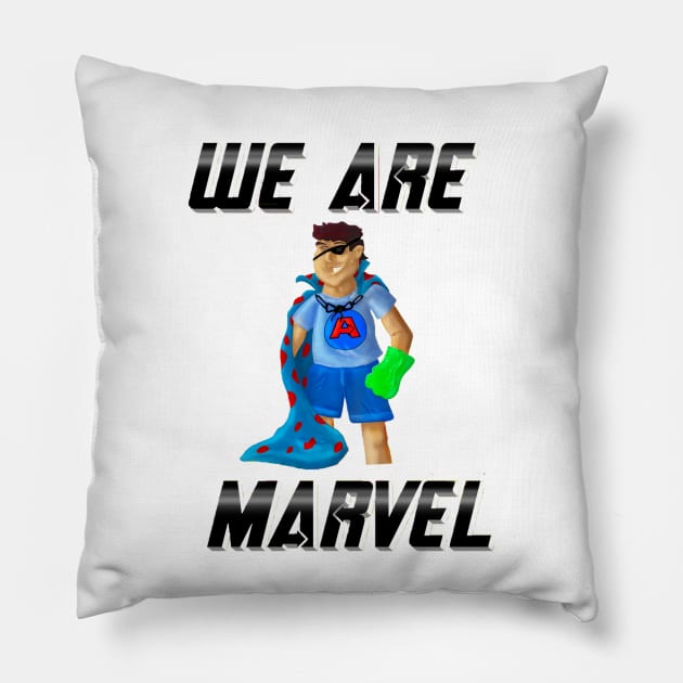 We Are Marvel Pod (Just Jeremy) Pillow by We Are Marvel Pod