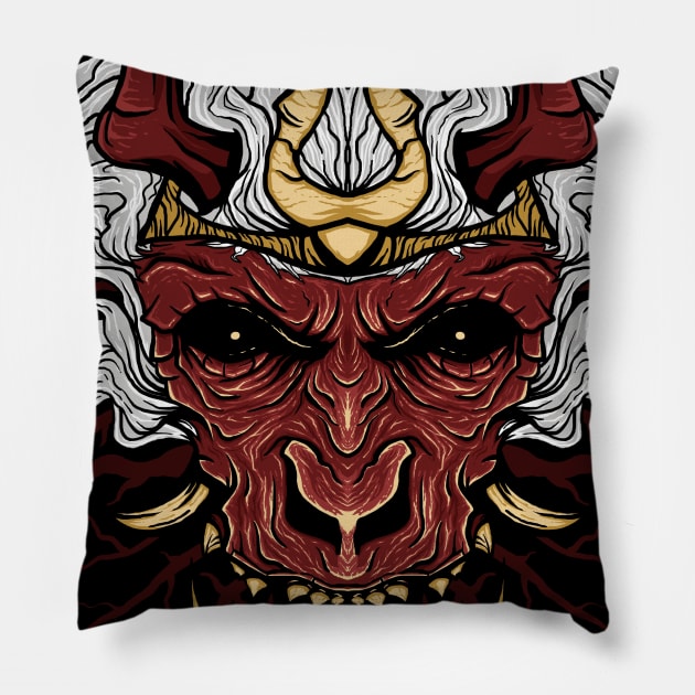 Oni Monkey King Pillow by mckirbz