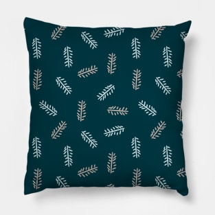 Ferns (Arctic Blue) Pillow