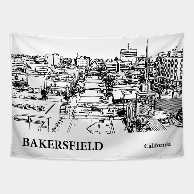 Bakersfield - California Tapestry by Lakeric