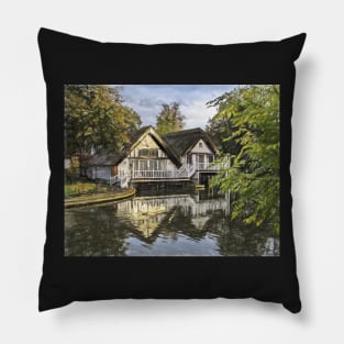 Picturesque Thames Boathouses At Goring Pillow