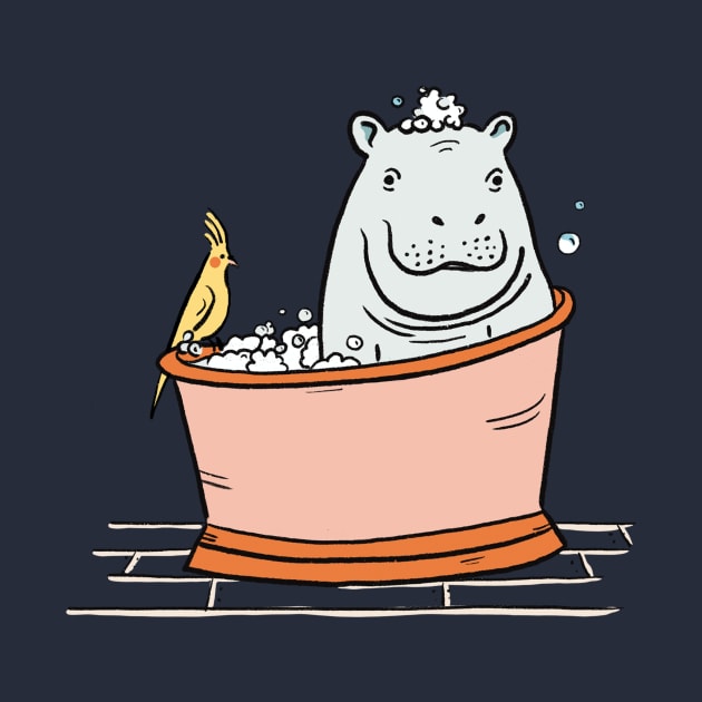 Hippo Bathtime by Das Brooklyn