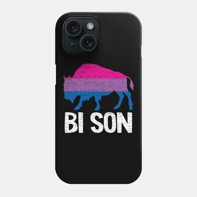 Bi Son LGBBT Flag Bisexual Bison Funny Bi Pride Phone Case by Kuehni