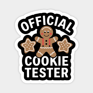 Gingerbread Man Official Cookie Tester Christmas Vibes Magnet