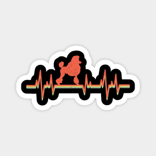 Poodle Dog Heartbeat Magnet