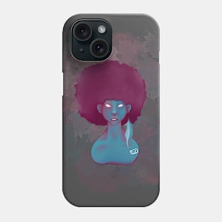 Galaxy Girl, Mwezi Print Phone Case