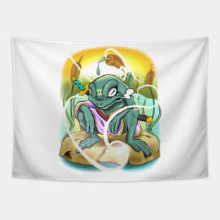 samurai frog Tapestry