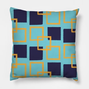 Square Shapes Seamless Pattern 018#002 Pillow