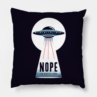 UFO escape - nope I’m outta here Pillow