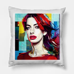 Portrait of Anne with red hair Pillow