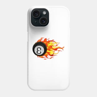 Flaming 8 Ball Phone Case