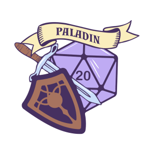 DnD Paladin Class D20 T-Shirt