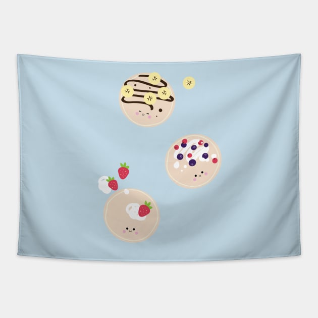 Pancakes for breakfast Tapestry by lauraargh