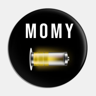 Matching Family Battery Momy Pin