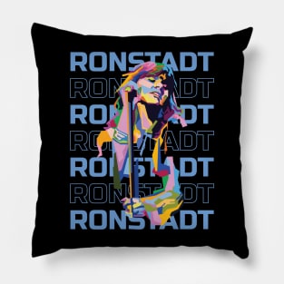 Abstract Geometric Linda Ronstadt Pillow