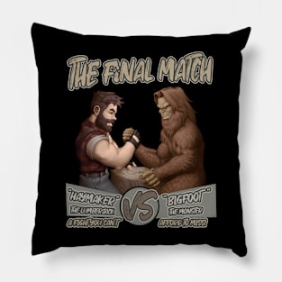 Haymaker vs Bigfoot Armwrestling Pillow