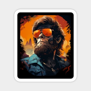 Retro Groovy Ape sunglass | Synthwave Retro | Nostalgia Magnet