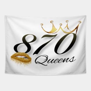 870 Queen Large Font Tapestry